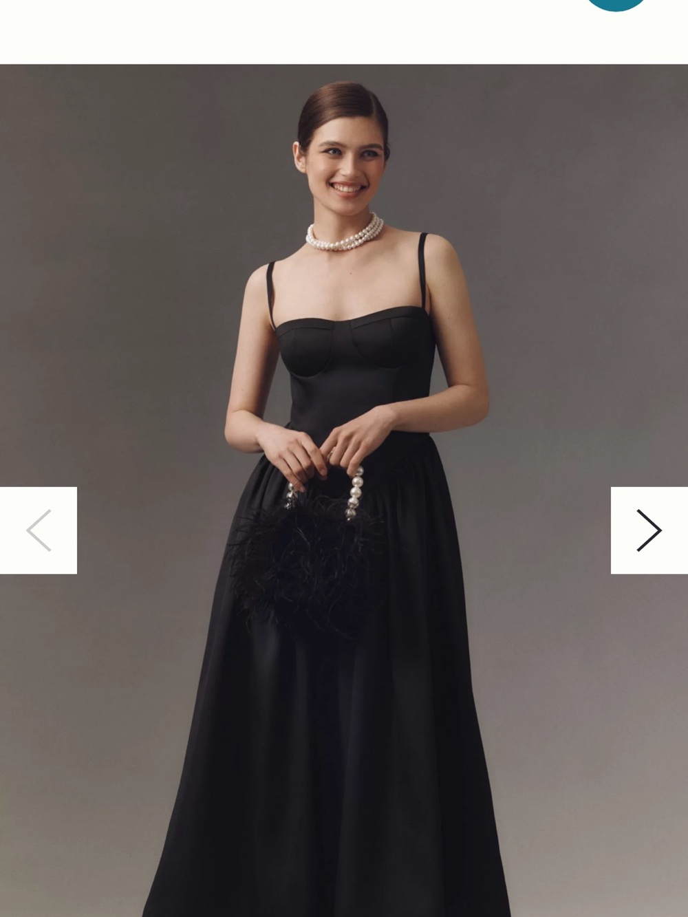 MARE MARE AMAYA CORSET FIT-AND-FLARE MIDI DRESS